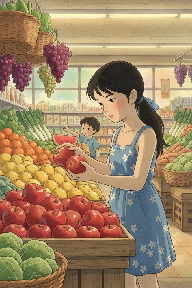 Landscape with Studio Ghibli filter applied