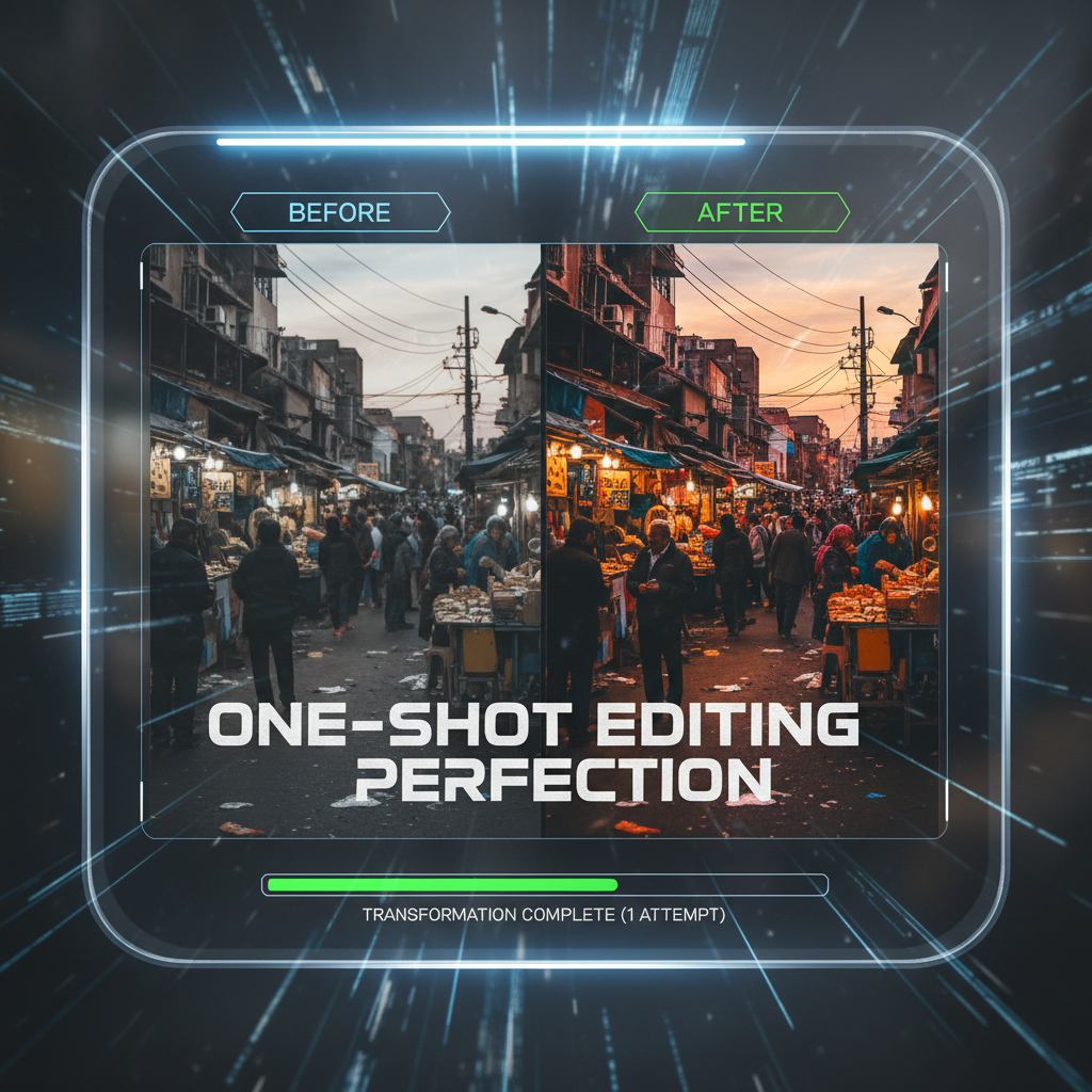 One-shot editing perfection - complex transformations in a single attempt