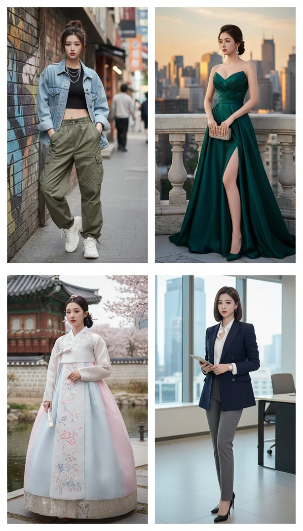 世界の伝統衣装グリッド