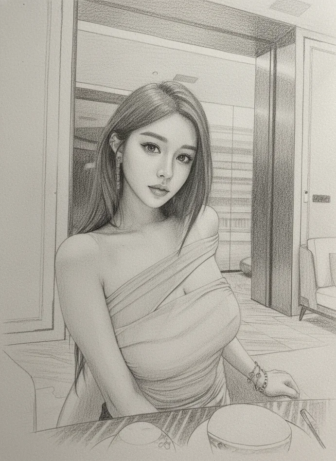 ポートレートをスケッチに - アイデンティティ保持