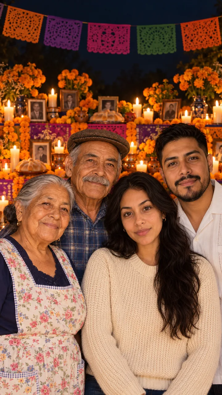 Family ofrenda board: designed 9:16 still