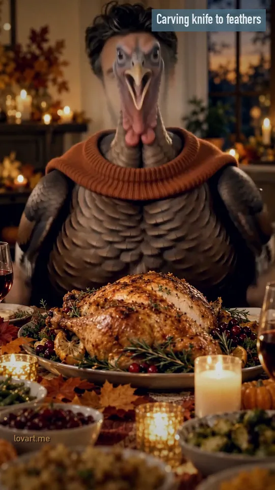 Sample result for Dinner turns turkey