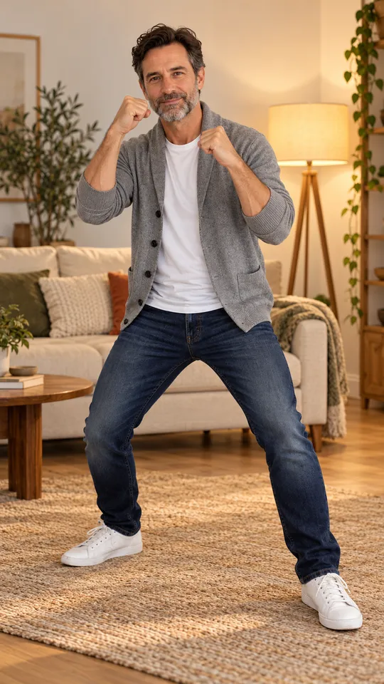 Living room stomp designed still used as the first frame