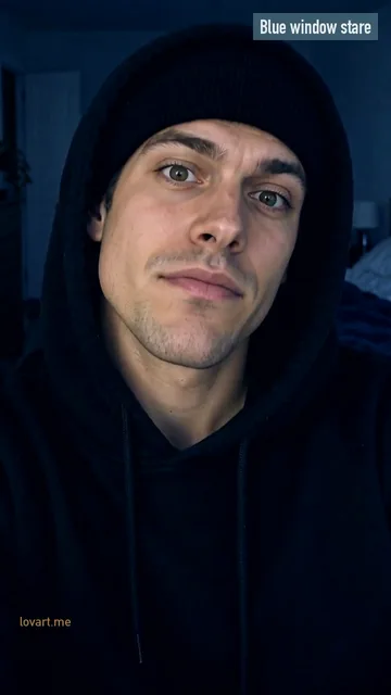 Last frame: the hood: frame at 6.8 s of Blue window stare