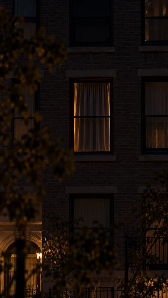 Curtain closed end frame: designed 9:16 still